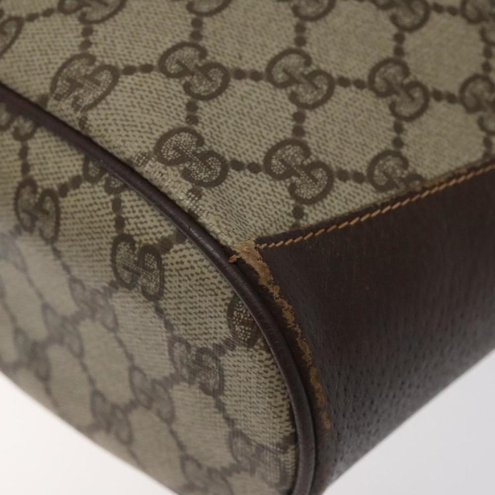 GUCCI GG Supreme Web Sherry Line Bag PVC Beige Gold 164 02 034 Auth 117305 - Picture 9 of 16